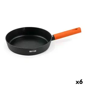 Poêle Quttin Gastro Noir Orange 47 x 29,5 x 5,8 cm (6 Unités) de Quttin, Grandes sauteuses - Réf : S2230633, Prix : 76,92 €, ...