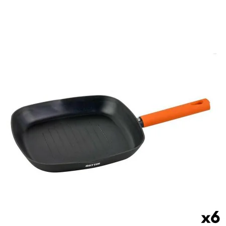 Poêle à Grilller Quttin Gastro Noir Orange 47 x 29,7 x 4 cm (6 Unités) de Quttin, Poêles gril - Réf : S2230635, Prix : 92,20 ...