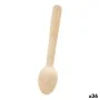 Disposable Cutlery Wood 36 Units 16 x 3,3 x 1,7 cm by BigBuy Home, Spoons - Ref: S2230737, Price: 28,56 €, Discount: %