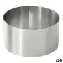 Molde para empratar Prateado Aço inoxidável 10 cm 0,8 mm (24 Unidades) (10 x 4,5 cm) de BigBuy Home, Formas para tartes e bis...