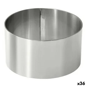 Stampo per placcatura Argentato Acciaio inossidabile 8 cm 0,8 mm (36 Unità) (8 x 4,5 cm) di BigBuy Home, Stampi per torte e p...