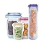 Conjunto de Sacos Reutilizáveis para Alimentos 4 Peças 10,5 x 32 x 6 cm (36 Unidades) de BigBuy Home, Armazenamento de alimen...