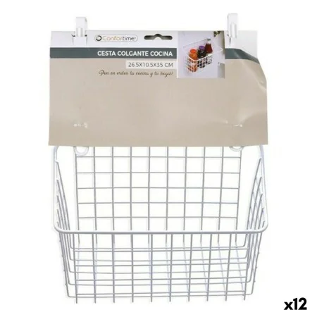 Panier Multi-usages Confortime Aluminium 7,5 x 12,5 x 24,5 cm (12 Unités) de Confortime, Paniers de rangement - Réf : S223088...