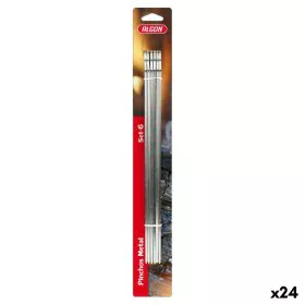 Set de Pinchos para Barbacoa Algon Metal 6 Piezas (24 Unidades) (33 cm x 4 mm) de Algon, Brochetas - Ref: S2230963, Precio: 4...