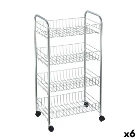 Carrello per Verdure Confortime Argentato Metallo 41 x 26,5 x 76 cm (6 Unità) di Confortime, Ripiani e supporti - Rif: S22309...