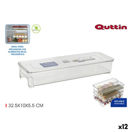 Contenitore per Sistemare Multiuso Quttin Con coperchio 32,5 x 10 x 5,5 cm di Quttin, Organizer per cassetti - Rif: S2231004,...