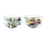 Multi-Purpose Organiser Confortime Plastic Transparent 23,5 x 15,3 x 10,8 cm (6 Units) by Confortime, Materials, desk organis...