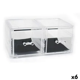 Mehrzweck-Organizer Confortime Kunststoff Durchsichtig 23,8 x 15,3 x 10,8 cm (6 Stück) von Confortime, Schreibtischbedarf, Or...