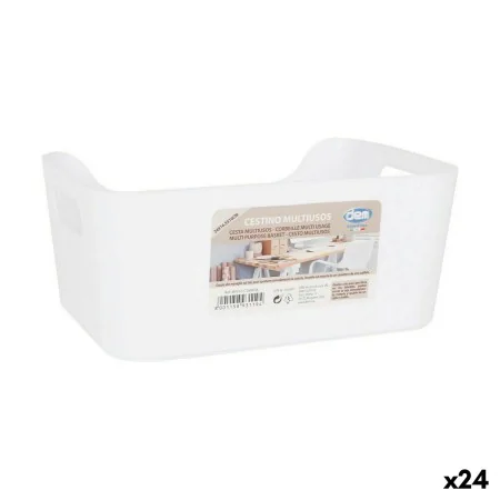 Panier Multi-usages Confortime Blanc 24 x 16,5 x 10 cm (24 Unités) de Confortime, Étagères et supports - Réf : S2231035, Prix...