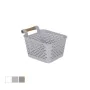 Multi-purpose basket Confortime Plastic With handles Wood 13 x 11 x 8 cm (36 Units) by Confortime, Open Storage Bins - Ref: S...