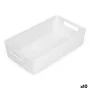 Cesta Multiusos Confortime Blanco 38 x 22 x 9,5 cm (10 Unidades) de Confortime, Cubos de almacenaje sin tapa - Ref: S2231064,...