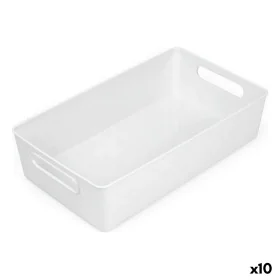 Cesta Multiusos Confortime Branco 38 x 22 x 9,5 cm (10 Unidades) de Confortime, Caixas de arrumação sem tampa - Ref: S2231064...