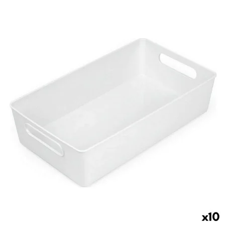 Cesta Multiusos Confortime Branco 38 x 22 x 9,5 cm (10 Unidades) de Confortime, Caixas de arrumação sem tampa - Ref: S2231064...