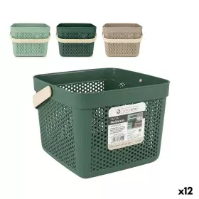 Cesta Multiusos Confortime Plástico 12 L 27 x 27 x 21 cm (12 Unidades) de Confortime, Caixas de arrumação sem tampa - Ref: S2...