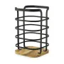 Pot for Kitchen Utensils Confortime West Black Metal (6 Units) by Confortime, Shelves and supports - Ref: S2231104, Price: 31...