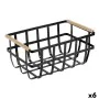 Cesta Multiusos Confortime Negro 36 x 22 x 15,5 cm (6 Unidades) de Confortime, Estantes y soportes - Ref: S2231106, Precio: 5...