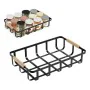 Cesta Multiusos Confortime Negro 36 x 24,3 x 8 cm (6 Unidades) de Confortime, Estantes y soportes - Ref: S2231107, Precio: 41...