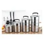 Set of lunch boxes Privilege Stainless steel Stackable Steel 14 cm (6 Units) (3 pcs) by Privilege, Food storage - Ref: S22311...