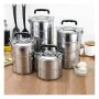 Set of lunch boxes Privilege Stainless steel Stackable Steel 14 cm (6 Units) (3 pcs) by Privilege, Food storage - Ref: S22311...