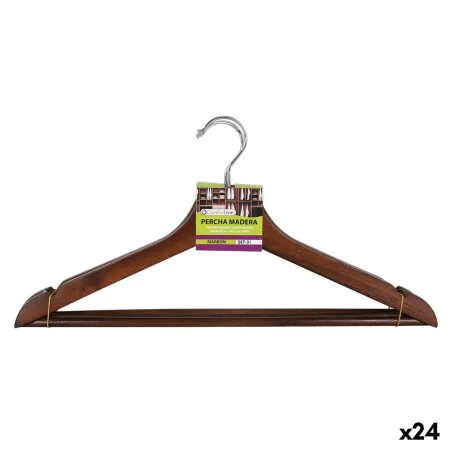 Set of Clothes Hangers Confortime Brown Wood 3 Pieces (24 Units) by Confortime, Hangers - Ref: S2231183, Price: 57,06 €, Disc...