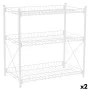 Shelves Confortime Metal White 52 x 34 x 55 cm (2 Units) by Confortime, Standing Shelf Units - Ref: S2231205, Price: 24,97 €,...