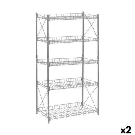 Scaffale Confortime Metallo 52 x 34 x 110 cm (2 Unità) di Confortime, Unità di mensole - Rif: S2231207, Prezzo: 39,55 €, Scon...