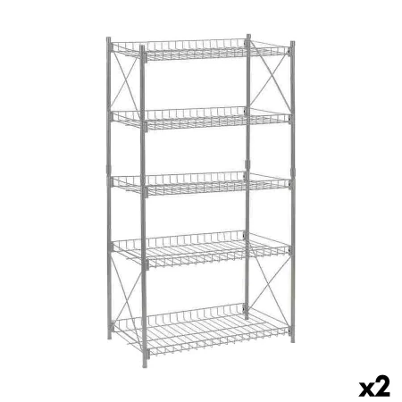 Scaffale Confortime Metallo 52 x 34 x 110 cm (2 Unità) di Confortime, Unità di mensole - Rif: S2231207, Prezzo: 40,35 €, Scon...