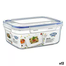 Fiambrera Hermética Dem Rectangular 2,3 L 24 x 18 x 10 cm (12 Unidades) de Dem, Almacenamiento de alimentos - Ref: S2231330, ...