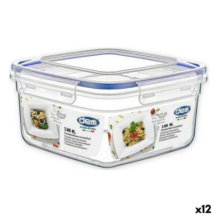 Fiambrera Hermética Dem 2,4 L 21 x 21 x 11 cm (12 Unidades) de Dem, Almacenamiento de alimentos - Ref: S2231335, Precio: 31,1...