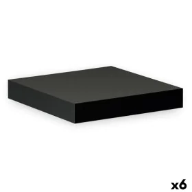 Shelve Confortime Black MDF Wood 23,5 x 23,5 x 3,8 cm (6 Units) by Confortime, Floating Shelves - Ref: S2231417, Price: 26,69...