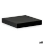 Mensole Confortime Nero Legno MDF 23,5 x 23,5 x 3,8 cm (6 Unità) di Confortime, Mensole da muro - Rif: S2231417, Prezzo: 26,6...