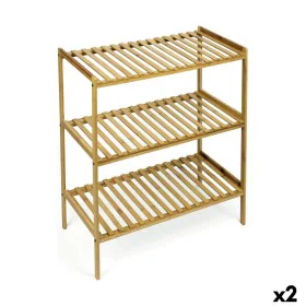 Estantes Confortime Natural Bambu 70 x 35 x 76,2 cm (2 Unidades) de Confortime, Prateleiras e armazenamento - Ref: S2231451, ...