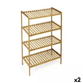 Shelves Confortime Brown 4 Shelves Bamboo 70 x 35 x 100 cm (2 Units) by Confortime, Shelving & Storage - Ref: S2231453, Price...