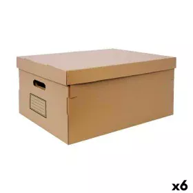 Storage Box with Lid Confortime Cardboard 45 x 35 x 20 cm (6 Units) by Confortime, Storage boxes and chests - Ref: S2231457, ...