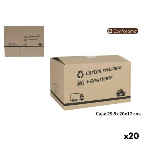 Caja Multiusos Confortime Cartón (20 Unidades) (29,5 x 20 x 17 cm) de Confortime, Cajas y arcones de almacenaje - Ref: S22314...