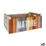 Caixa de Armazenagem Confortime Nature Madeira Multicolor 58 x 39 x 21 cm (3 Unidades) de Confortime, Caixas e baús de arruma...