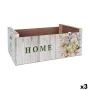 Caixa de Armazenagem Confortime Sweet Home Multicolor Madeira Bloemen 58 x 39 x 21 cm (3 Unidades) de Confortime, Caixas e ba...