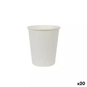 Set of glasses Algon Cardboard White 30 Pieces 250 ml (20 Units) by Algon, Tumblers - Ref: S2231499, Price: 26,14 €, Discount: %