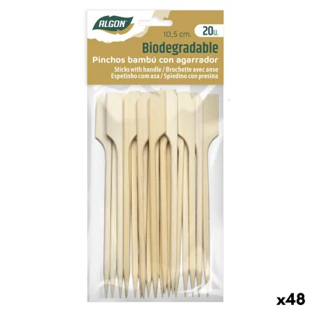 Palillos de Bambú Algon 10,5 cm Set 20 Piezas (48 Unidades) de Algon, Pinchos - Ref: S2231537, Precio: 13,01 €, Descuento: %