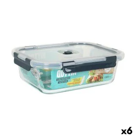 Lunchbox hermetisch Quttin rechteckig 1,5 L 23 x 17,8 x 7,6 cm (6 Stück) von Quttin, Lagerung von Lebensmitteln - Ref: S22315...