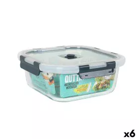 Hermetic Lunch Box Quttin Squared 1,1 L 18,8 x 18,8 x 7,5 cm (6 Units) by Quttin, Food storage - Ref: S2231559, Price: 26,91 ...