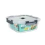 Lunchbox hermetisch Quttin karriert 1,1 L 18,8 x 18,8 x 7,5 cm (6 Stück) von Quttin, Lagerung von Lebensmitteln - Ref: S22315...