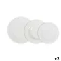 Dinnerware Set La Mediterránea Aneto White Circular 12 Pieces (2 Units) by La Mediterránea, Combination Sets - Ref: S2231601,...