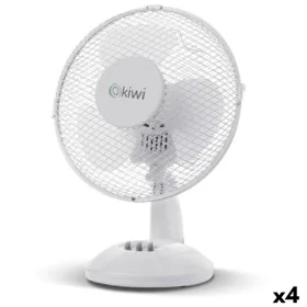 Table Fan Kiwi White Ø 27 cm 21W (4 Units) by Kiwi, Desk Fans - Ref: S2231605, Price: 61,59 €, Discount: %