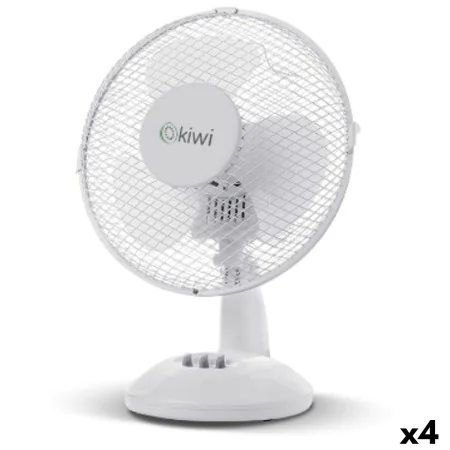 Table Fan Kiwi White Ø 27 cm 21W (4 Units) by Kiwi, Desk Fans - Ref: S2231605, Price: 66,51 €, Discount: %