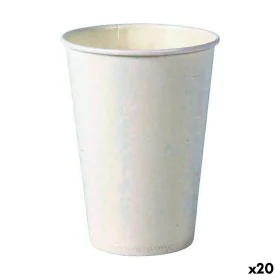 Set de Verres Algon Produits à usage unique Carton Blanc 20 Pièces 220 ml (20 Unités) de Algon, Verres - Réf : S2231727, Prix...