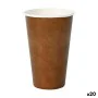 Set of glasses Algon Disposable Cardboard kraft paper 35 Pieces 350 ml (20 Units) by Algon, Tumblers - Ref: S2231731, Price: ...