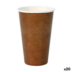 Set of glasses Algon Disposable Cardboard kraft paper 35 Pieces 350 ml (20 Units) by Algon, Tumblers - Ref: S2231731, Price: ...