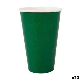 Set di Bicchieri Algon Monouso Cartone Verde 10 Pezzi 350 ml (20 Unità) di Algon, Tumbler - Rif: S2231771, Prezzo: 13,94 €, S...