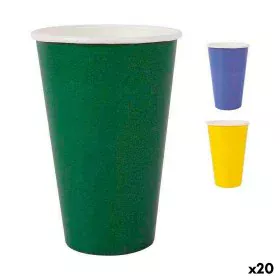 Set de Verres Algon Produits à usage unique Carton Multicouleur 10 Pièces 350 ml (20 Unités) de Algon, Verres - Réf : S223181...